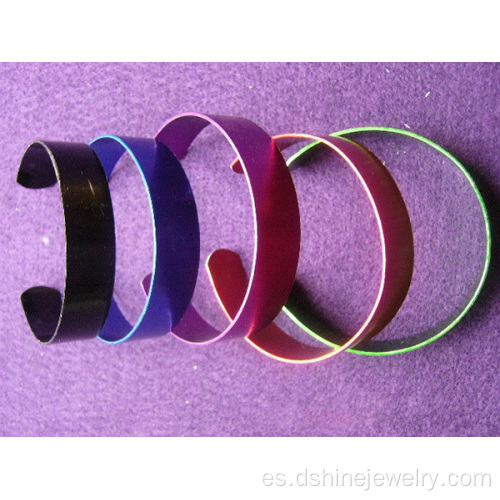 Personalizados pulseras pulseras de aluminio aleación pulseras brazalete